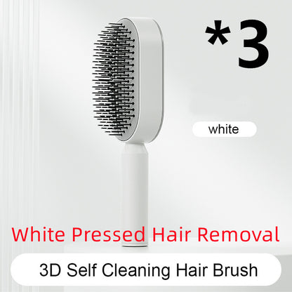 Self-Cleaning Anti-Static Hairbrush