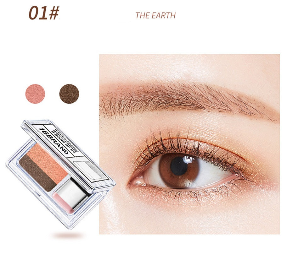 LAIKOU Double Color Glitter Eyeshadow Palette