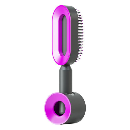 Self-Cleaning Anti-Static Hairbrush