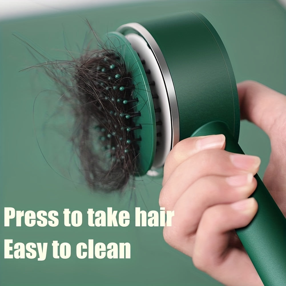 Professional Detangling Hair Brush with Self-Cleaning