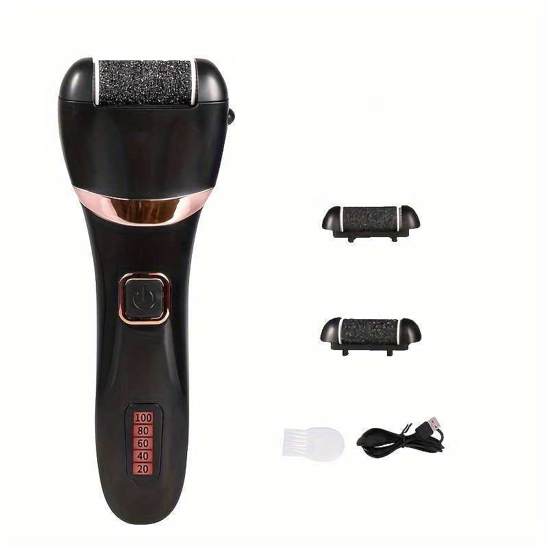 EleFoot Grinder and Callus Remover with 3 Roller Heads