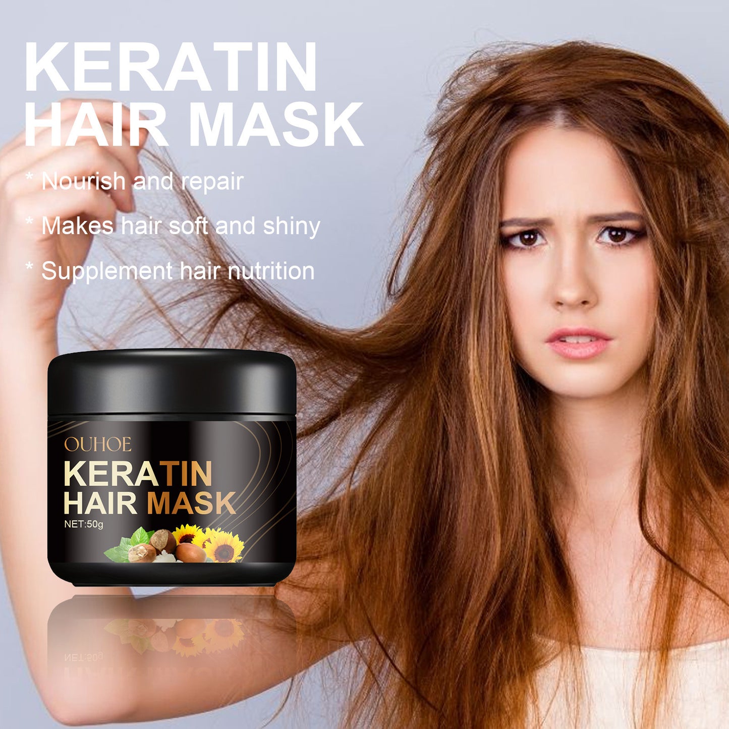 Keratin Deep Nourishing Soft Hair Repair Hair Mask