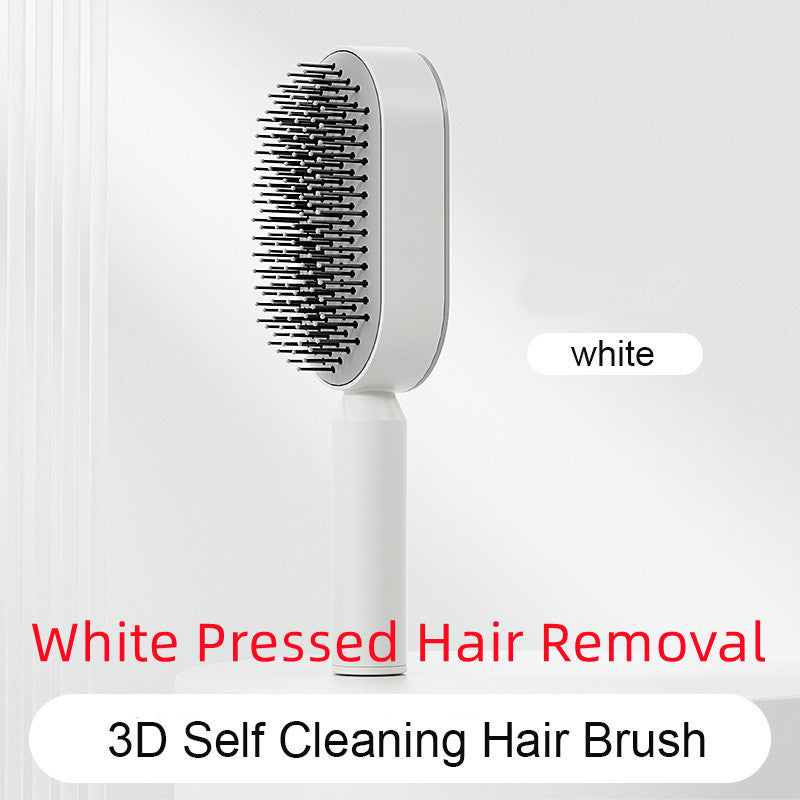 Self-Cleaning Anti-Static Hairbrush