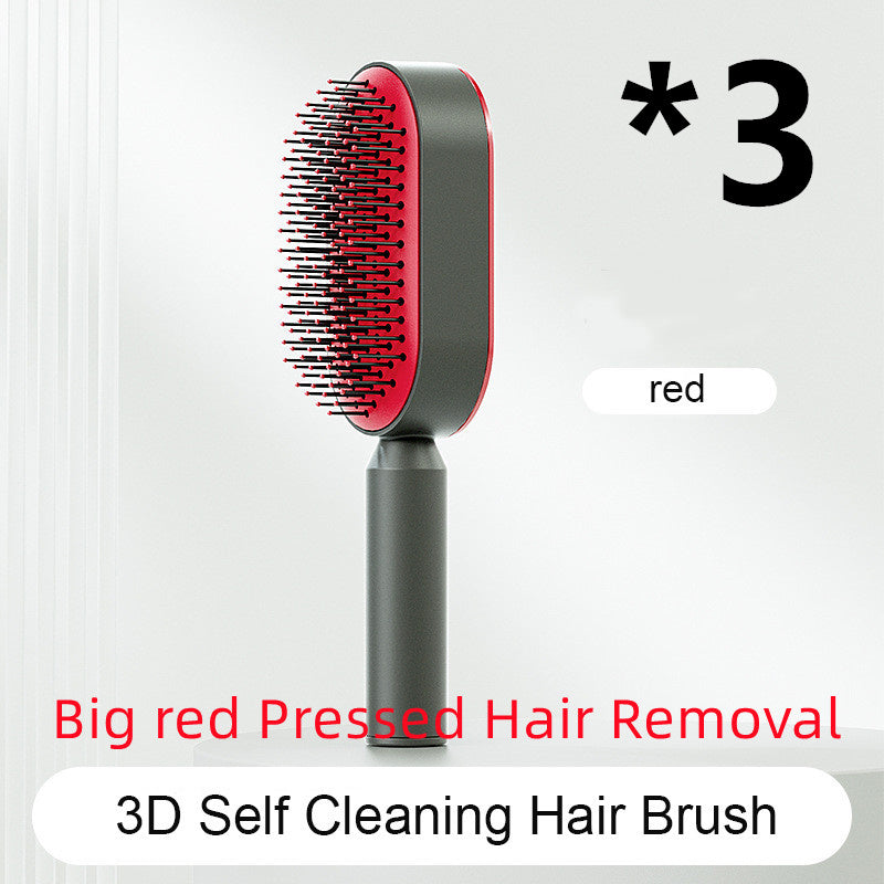 Self-Cleaning Anti-Static Hairbrush