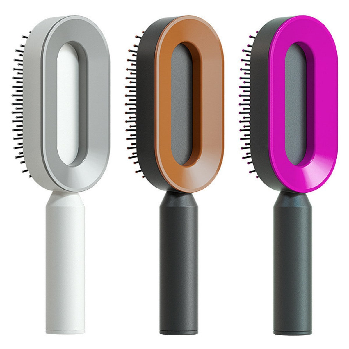 Self-Cleaning Anti-Static Hairbrush