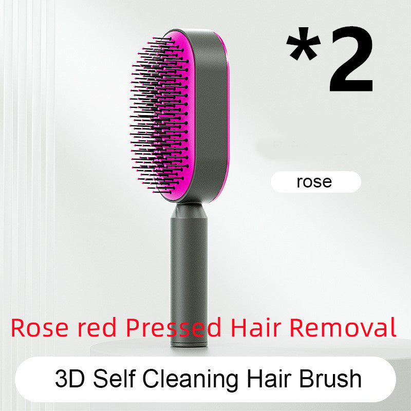 Self-Cleaning Anti-Static Hairbrush