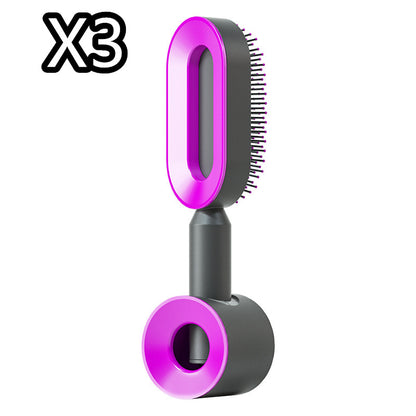 Self-Cleaning Anti-Static Hairbrush