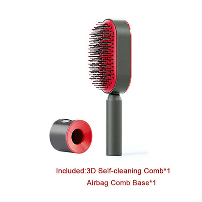 Self-Cleaning Anti-Static Hairbrush