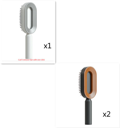 Self-Cleaning Anti-Static Hairbrush