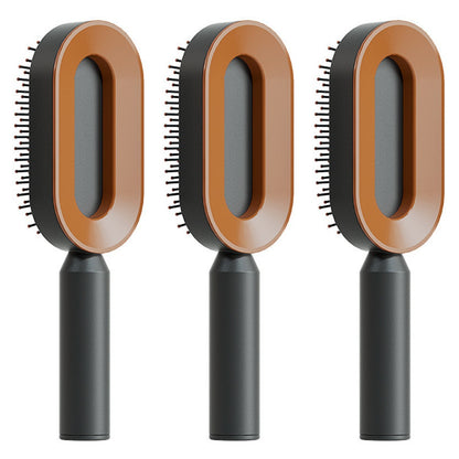 Self-Cleaning Anti-Static Hairbrush