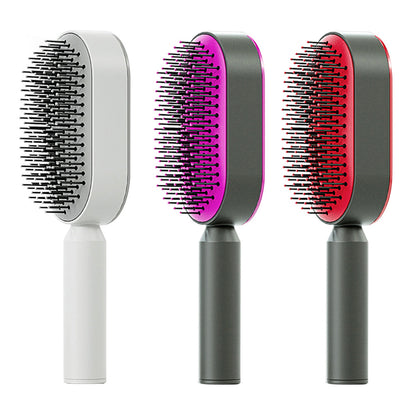 Self-Cleaning Anti-Static Hairbrush