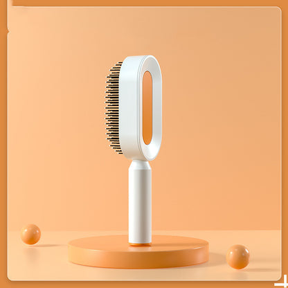 Self-Cleaning Anti-Static Hairbrush