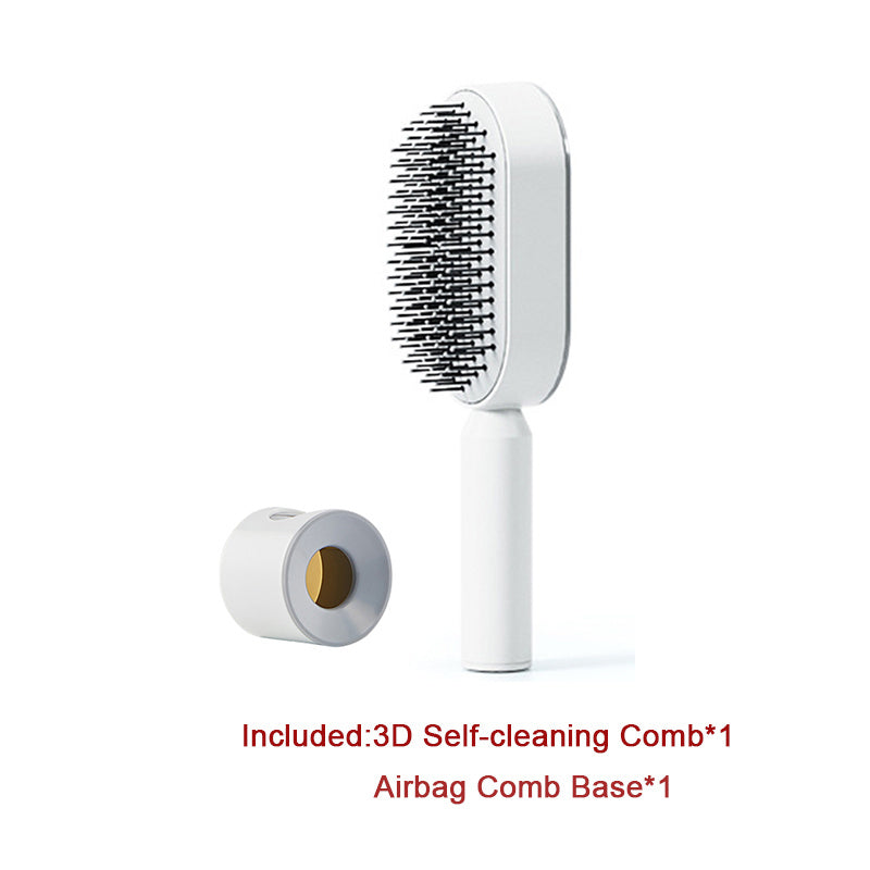 Self-Cleaning Anti-Static Hairbrush