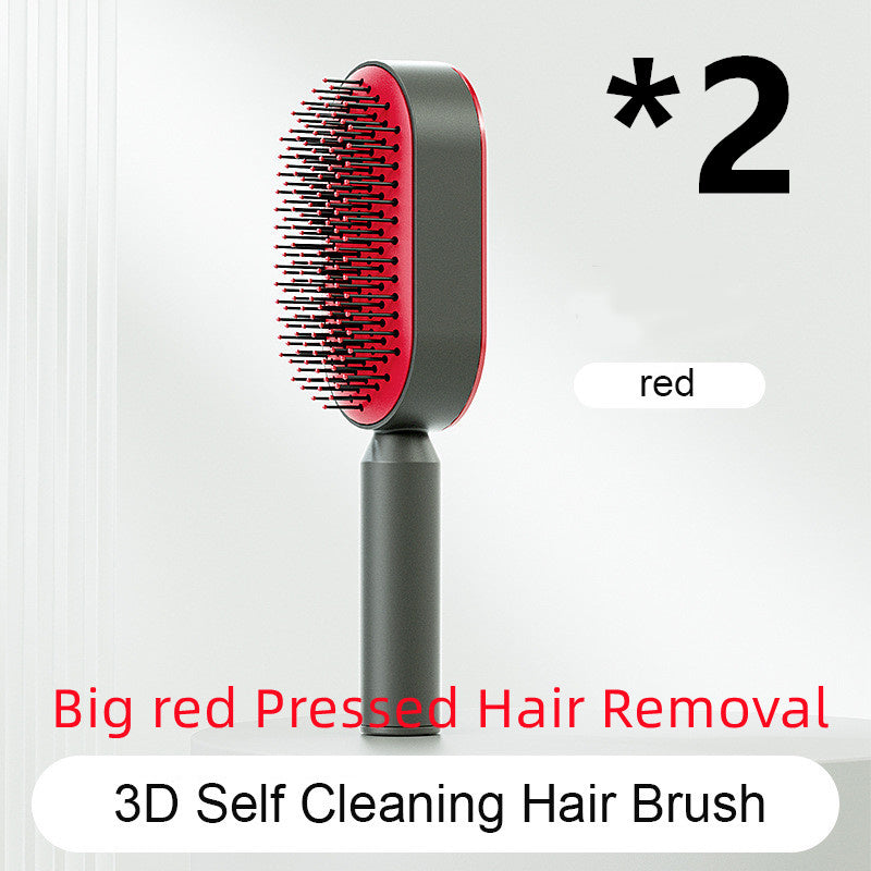 Self-Cleaning Anti-Static Hairbrush