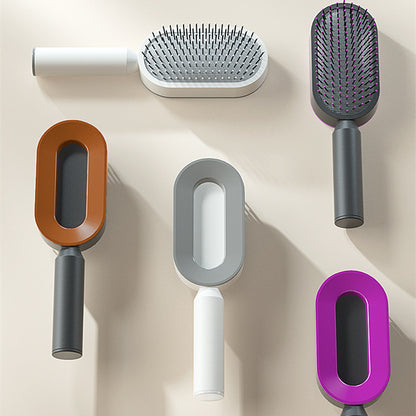 Self-Cleaning Anti-Static Hairbrush