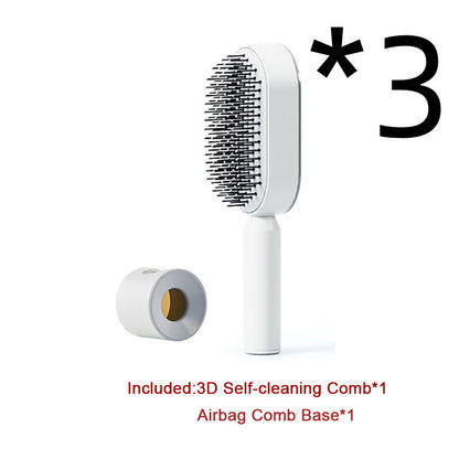 Self-Cleaning Anti-Static Hairbrush