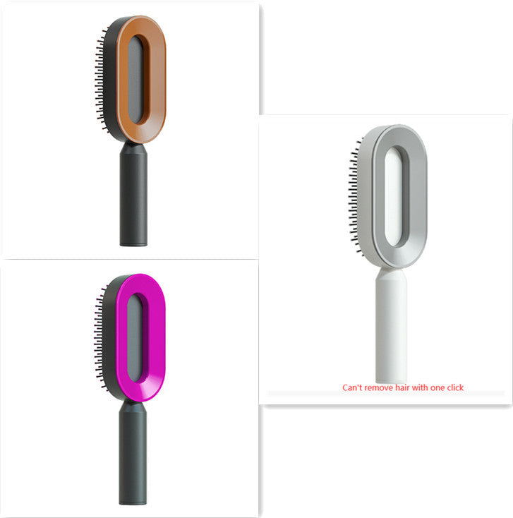 Self-Cleaning Anti-Static Hairbrush