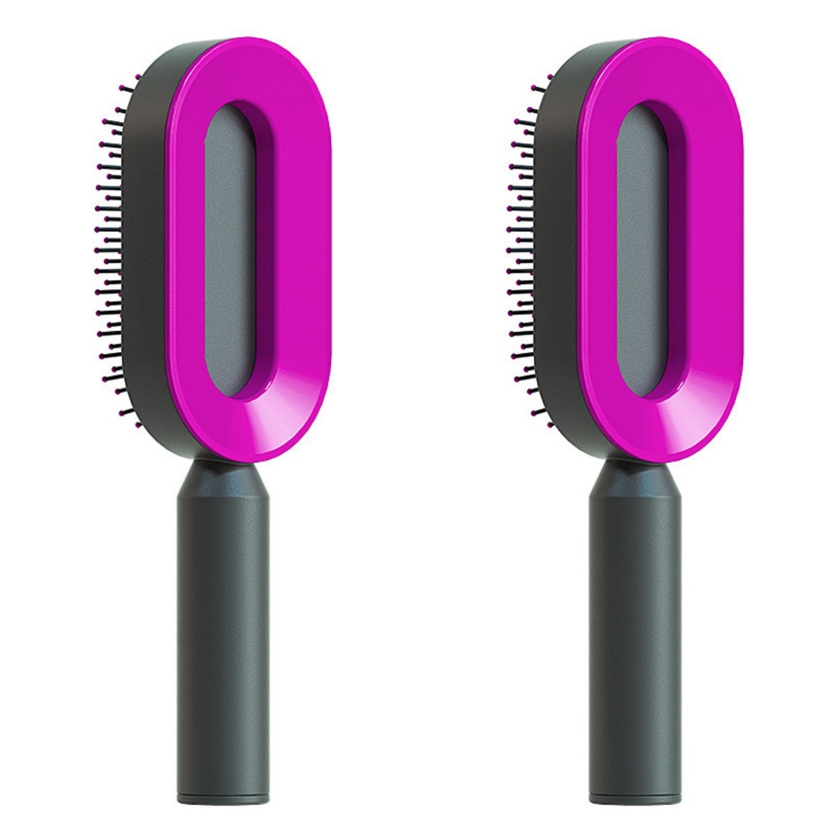 Self-Cleaning Anti-Static Hairbrush