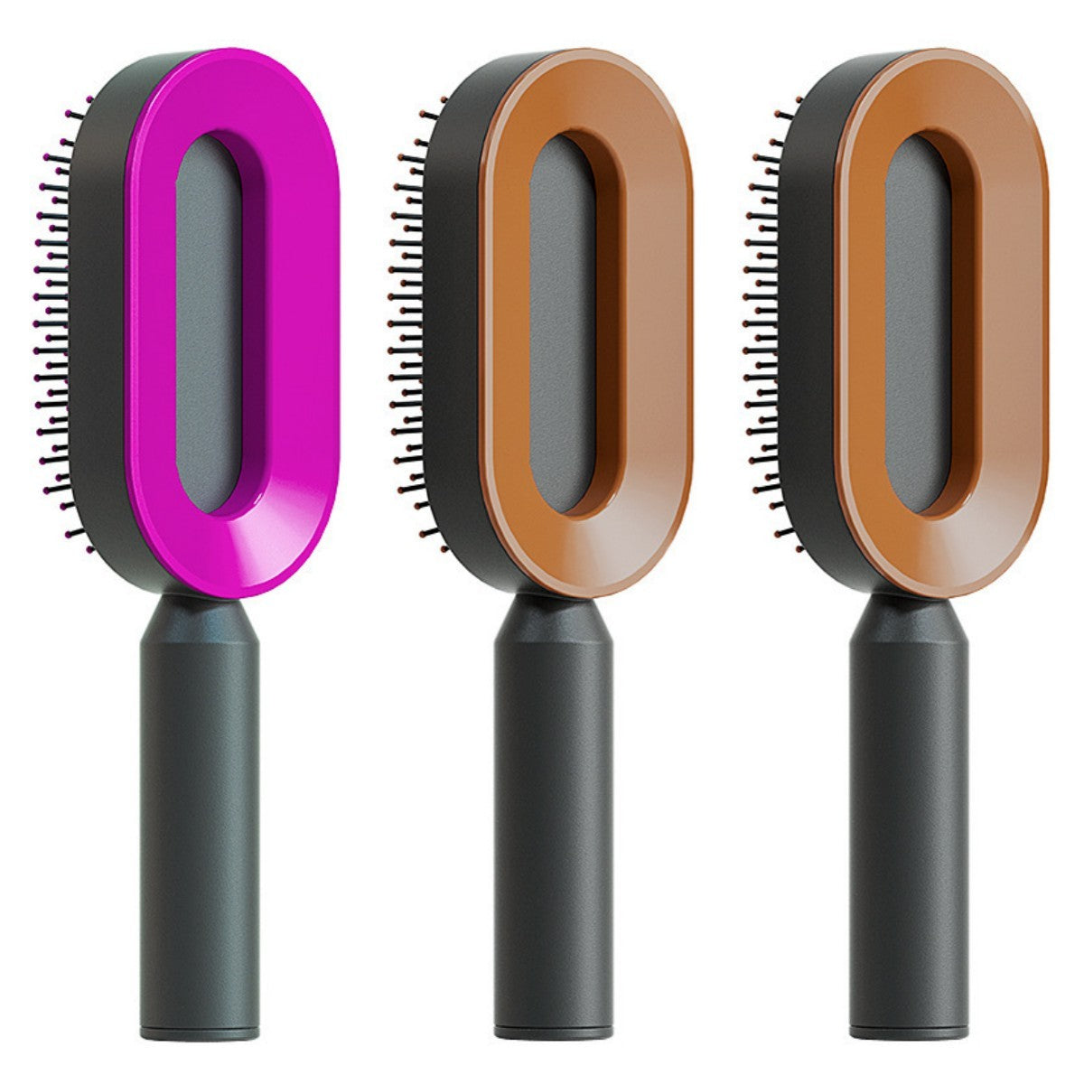 Self-Cleaning Anti-Static Hairbrush