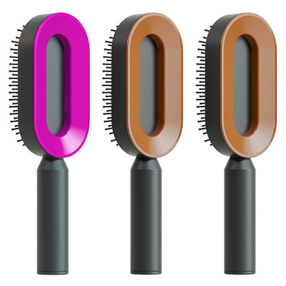 Self-Cleaning Anti-Static Hairbrush