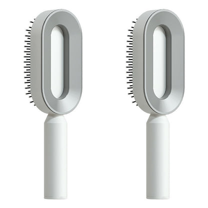 Self-Cleaning Anti-Static Hairbrush