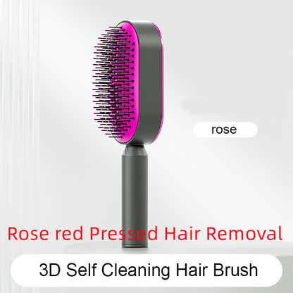 Self-Cleaning Anti-Static Hairbrush