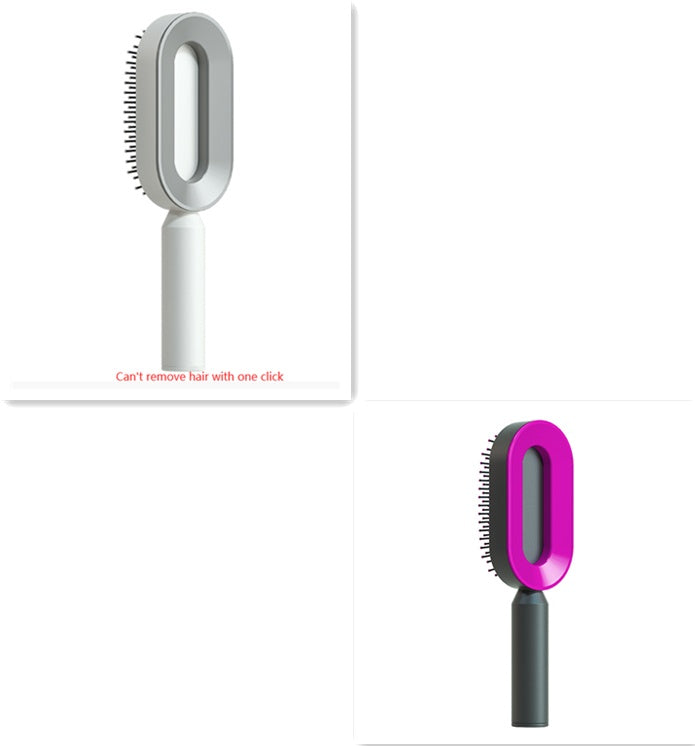 Self-Cleaning Anti-Static Hairbrush