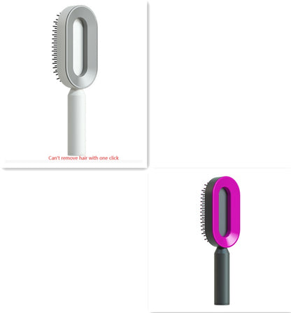 Self-Cleaning Anti-Static Hairbrush